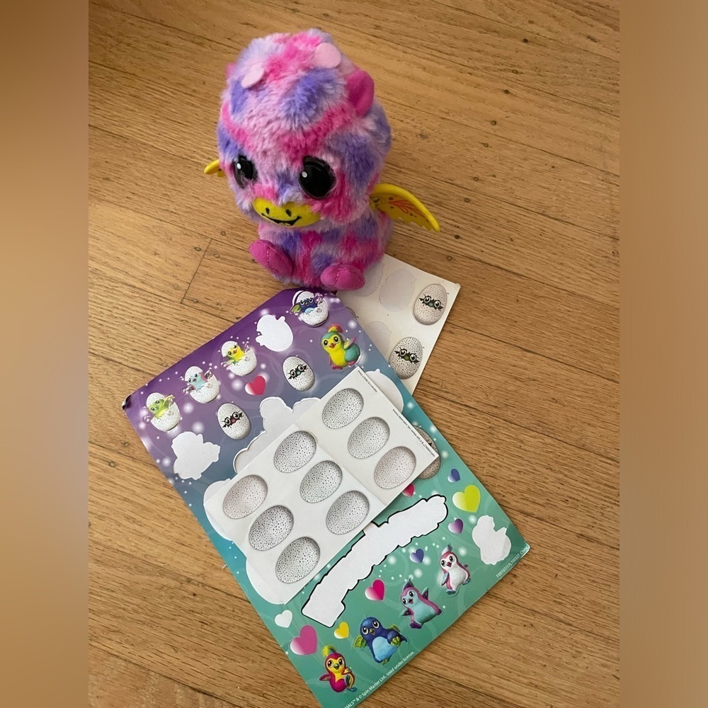Working hatchimal and sticker bundle